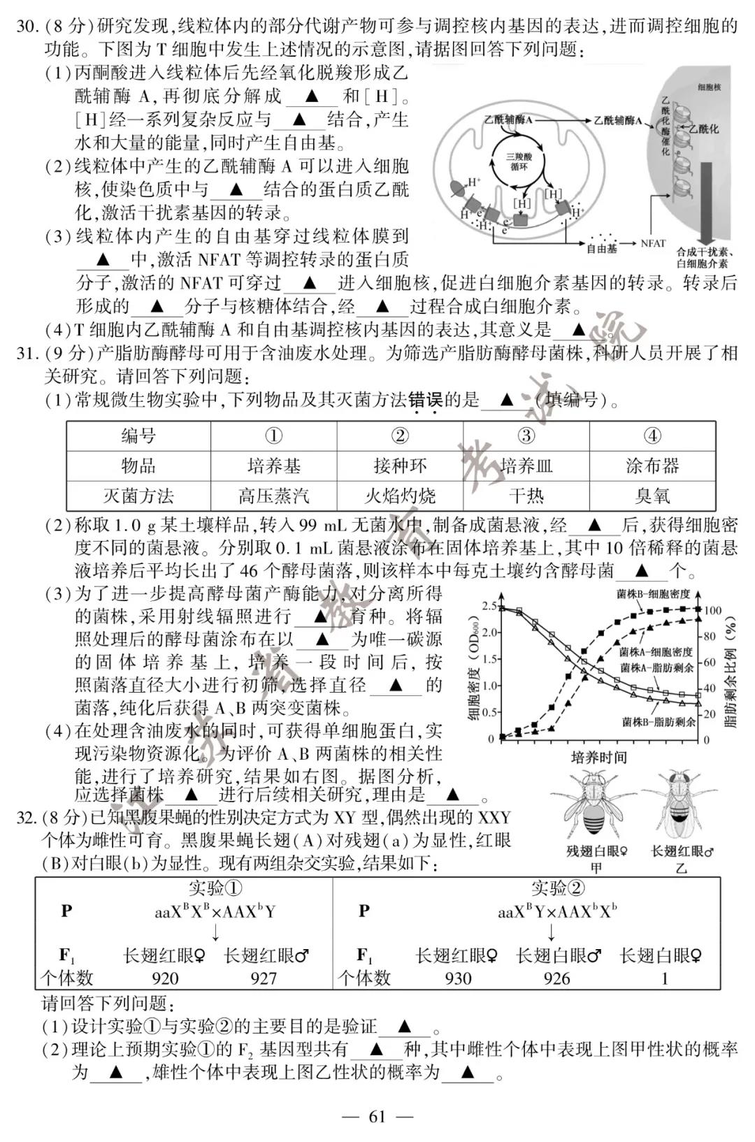 2020年江苏高考生物试题（图片版）7